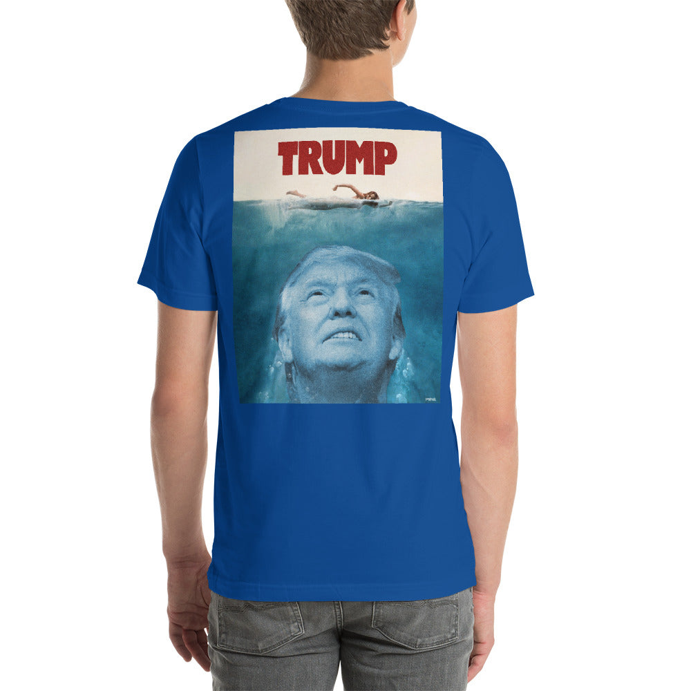 Trump Jaws Graphic T-Shirt Back Printed