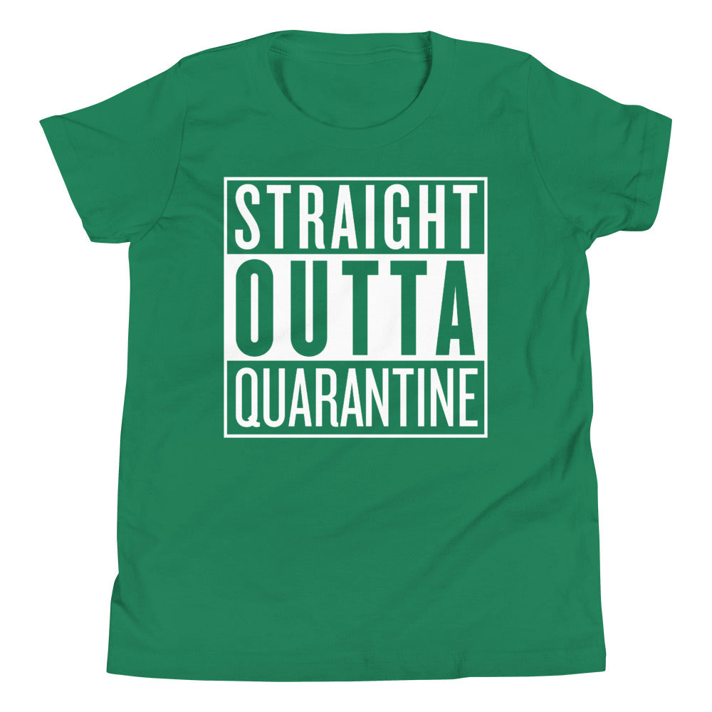 Straight Outta Quarantine Youth Short Sleeve T-Shirt