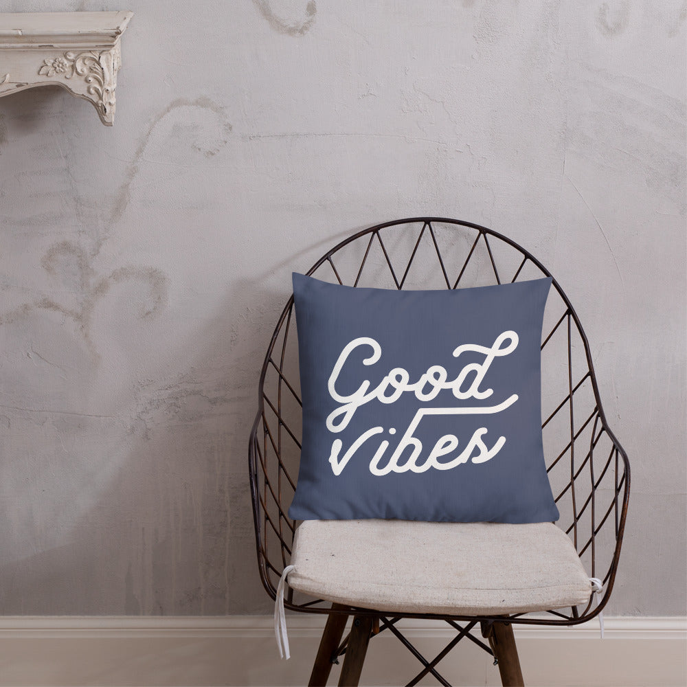 Good Vibes 18 x 18 Inch Throw Pillow