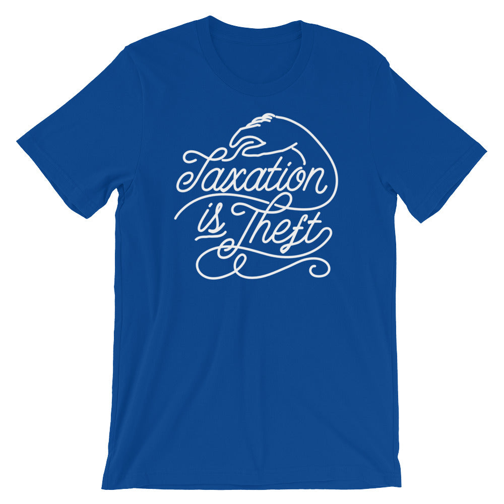Taxation Is Theft Script T-Shirt
