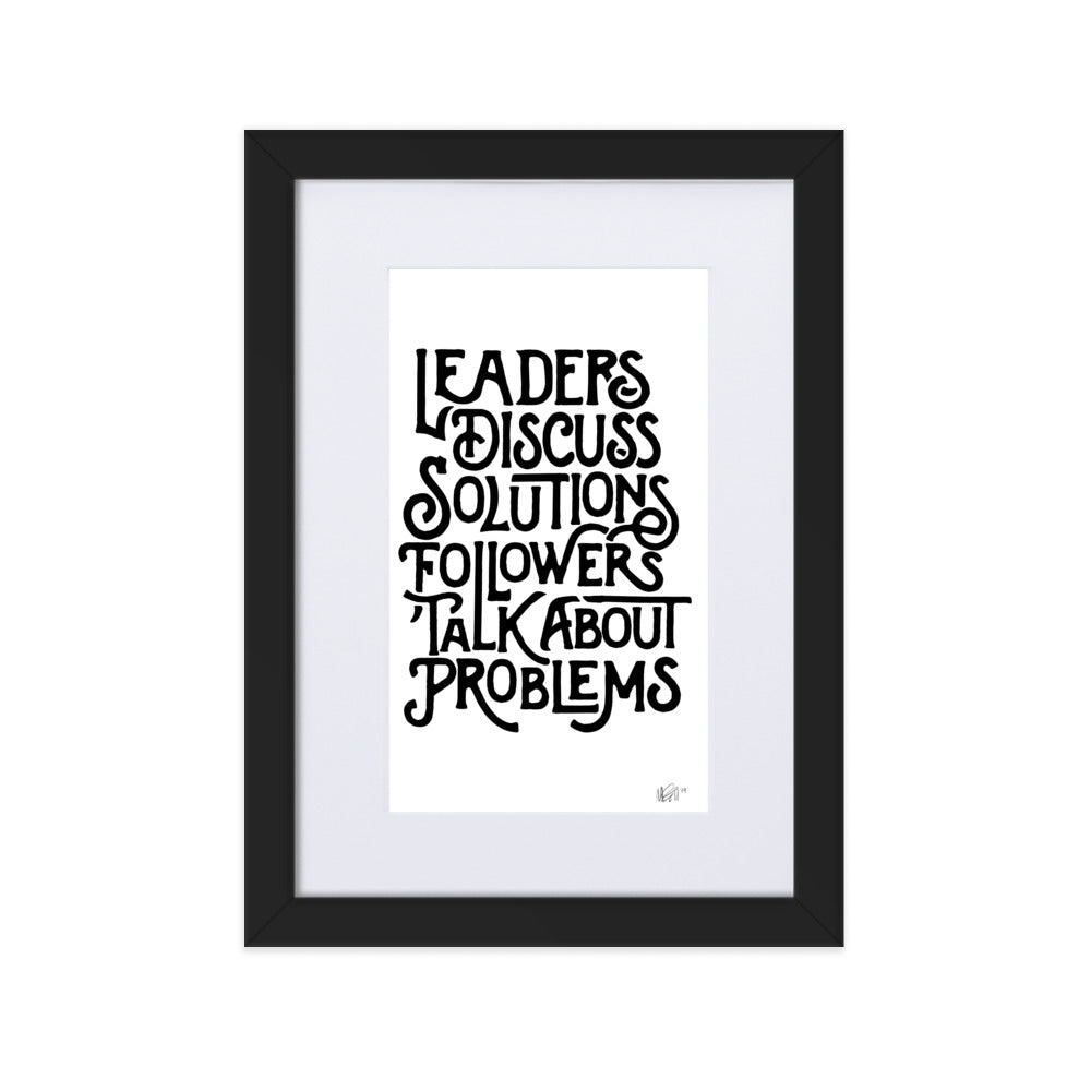 Leaders Framed Print