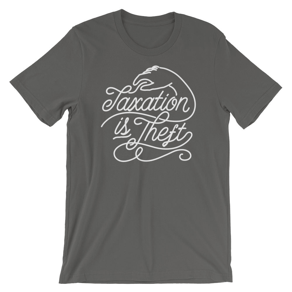 Taxation Is Theft Script T-Shirt