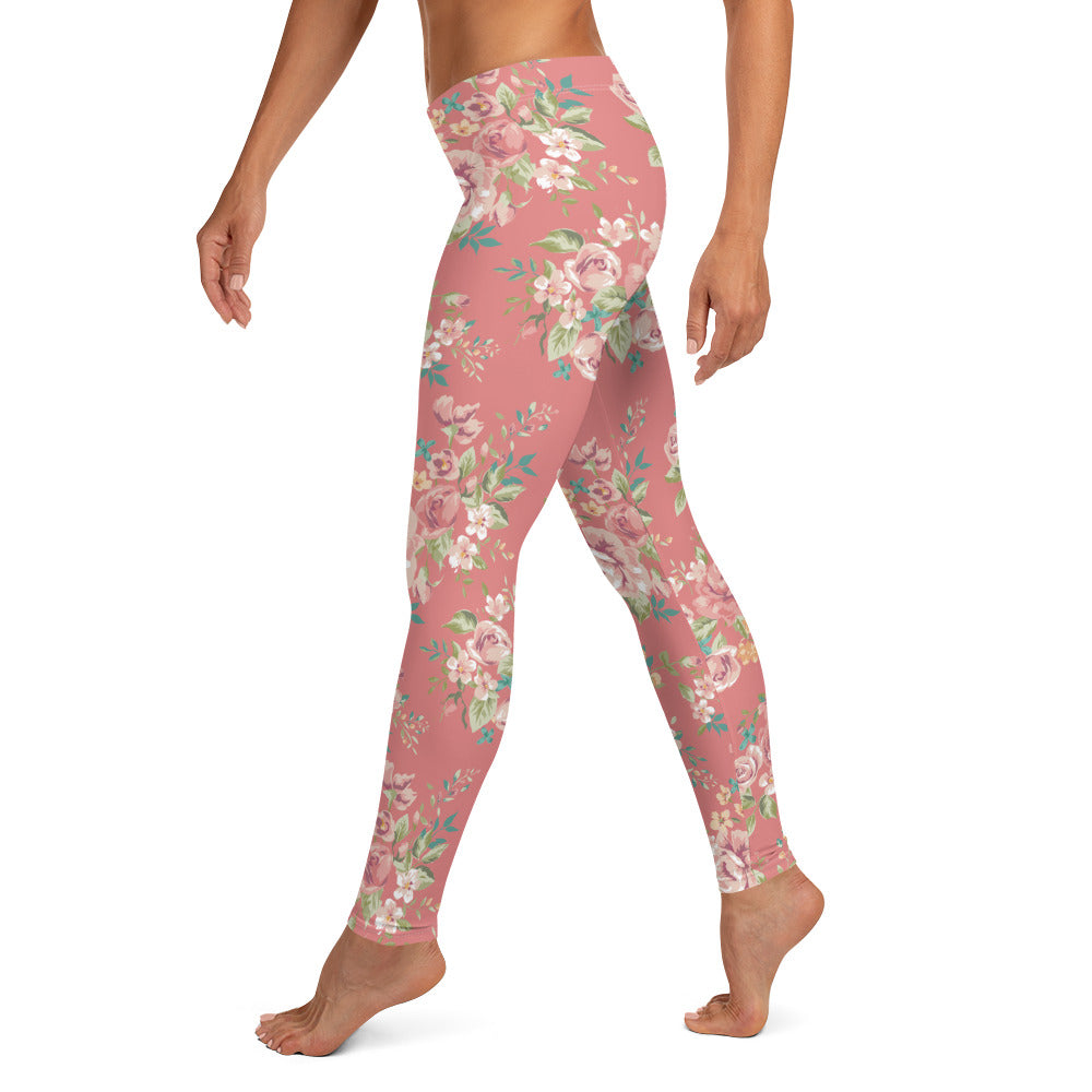 Floral Pink Leggings