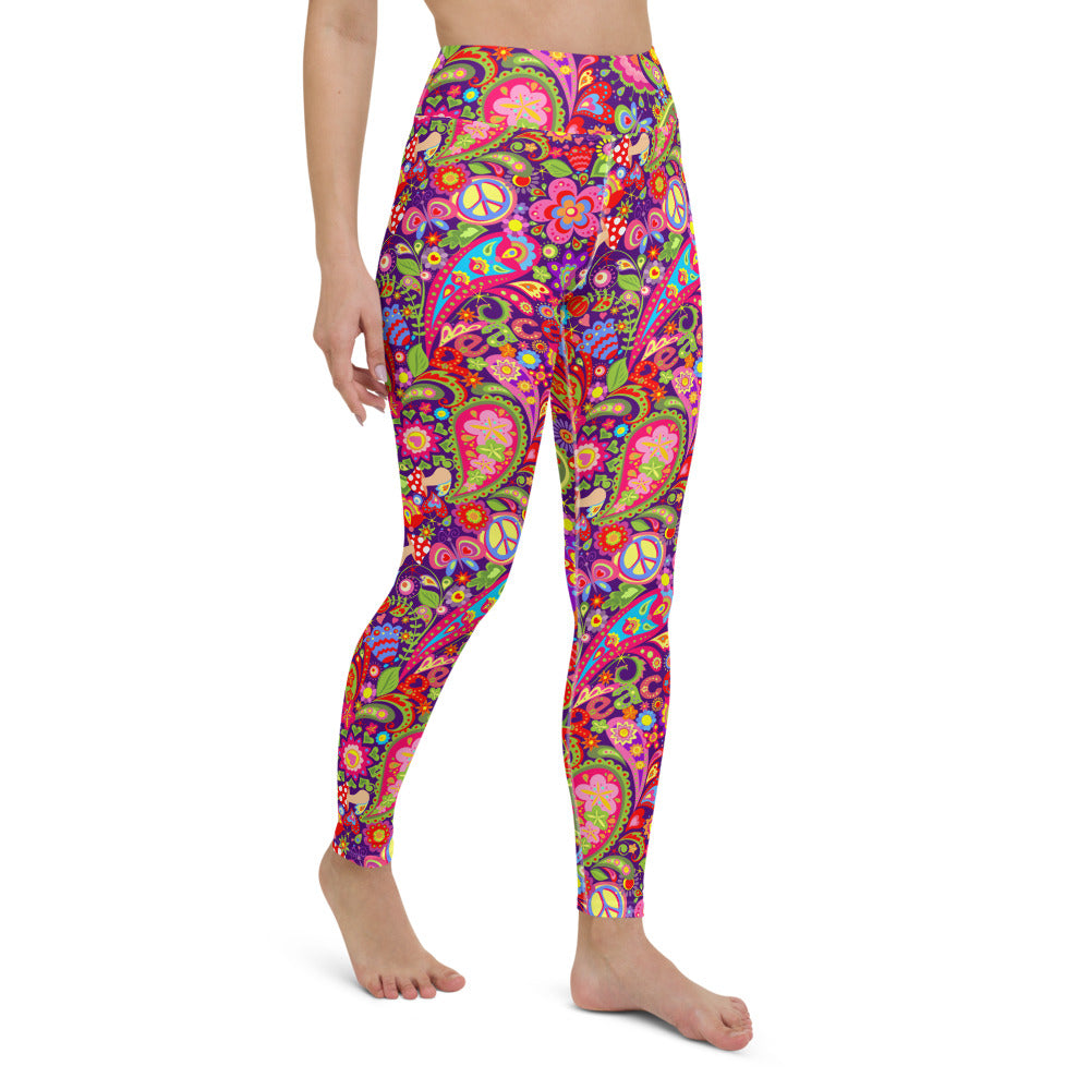 Psychedelic Print Liberty Maniacs Yoga Leggings