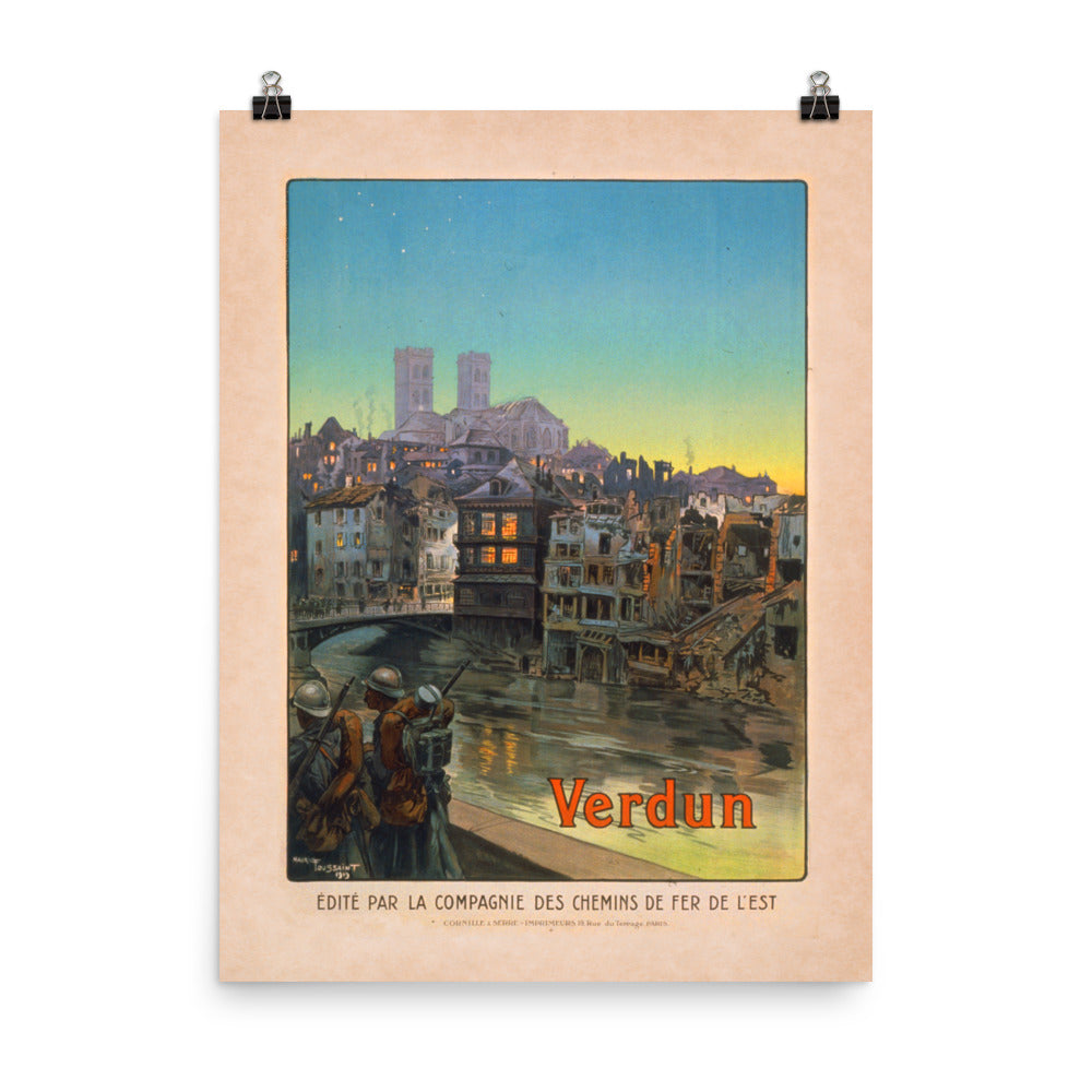 Verdun Toussaint WW1 Reproduction Poster