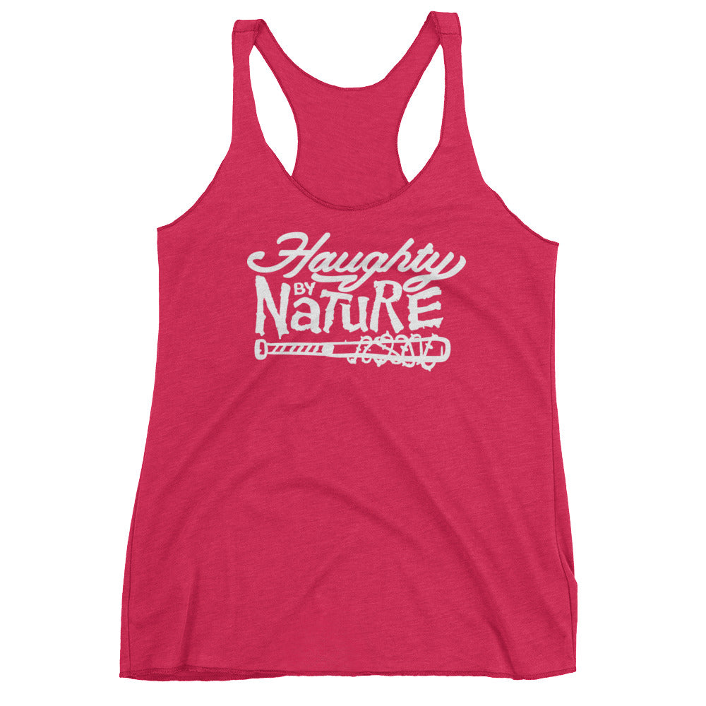 Haughty By Nature Women's Tri-Blend Racerback Tank Top