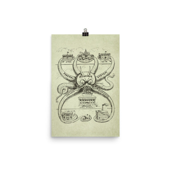 Federal Reserve Octopus Print