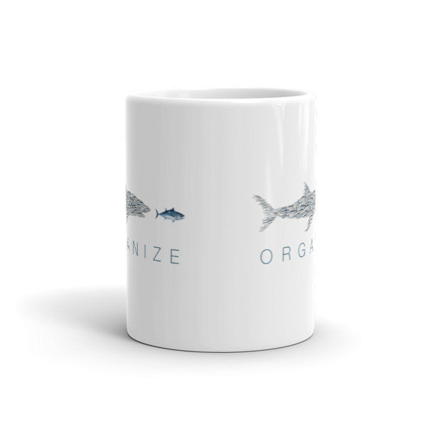 Organize Little Fish Big Tuna Mug