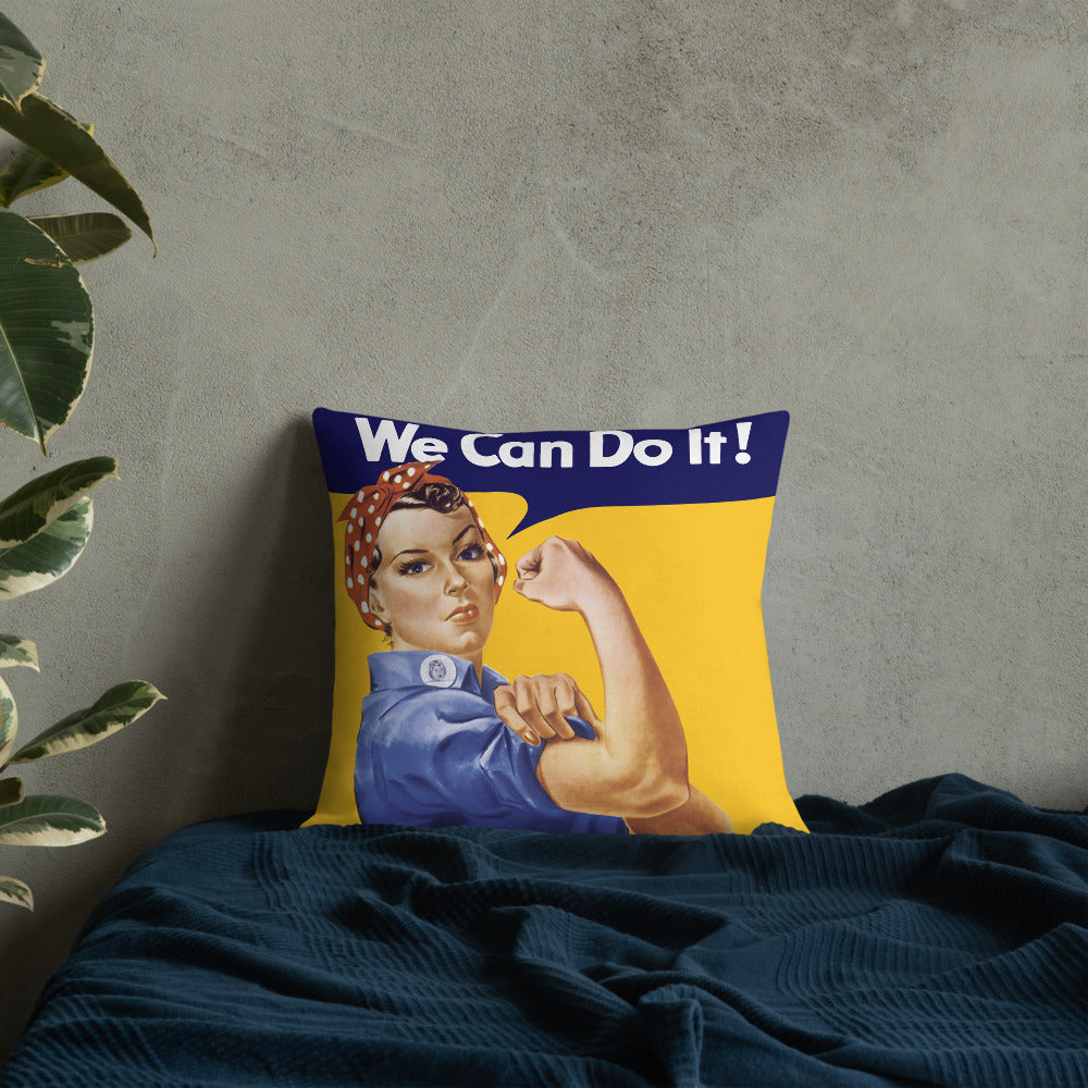 Rosie the Riveter Throw Pillow