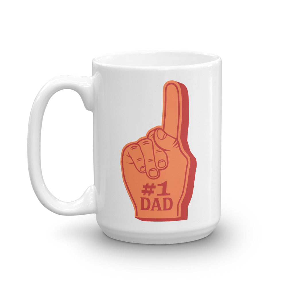 Number 1 Dad Foam Finger Coffee Mug