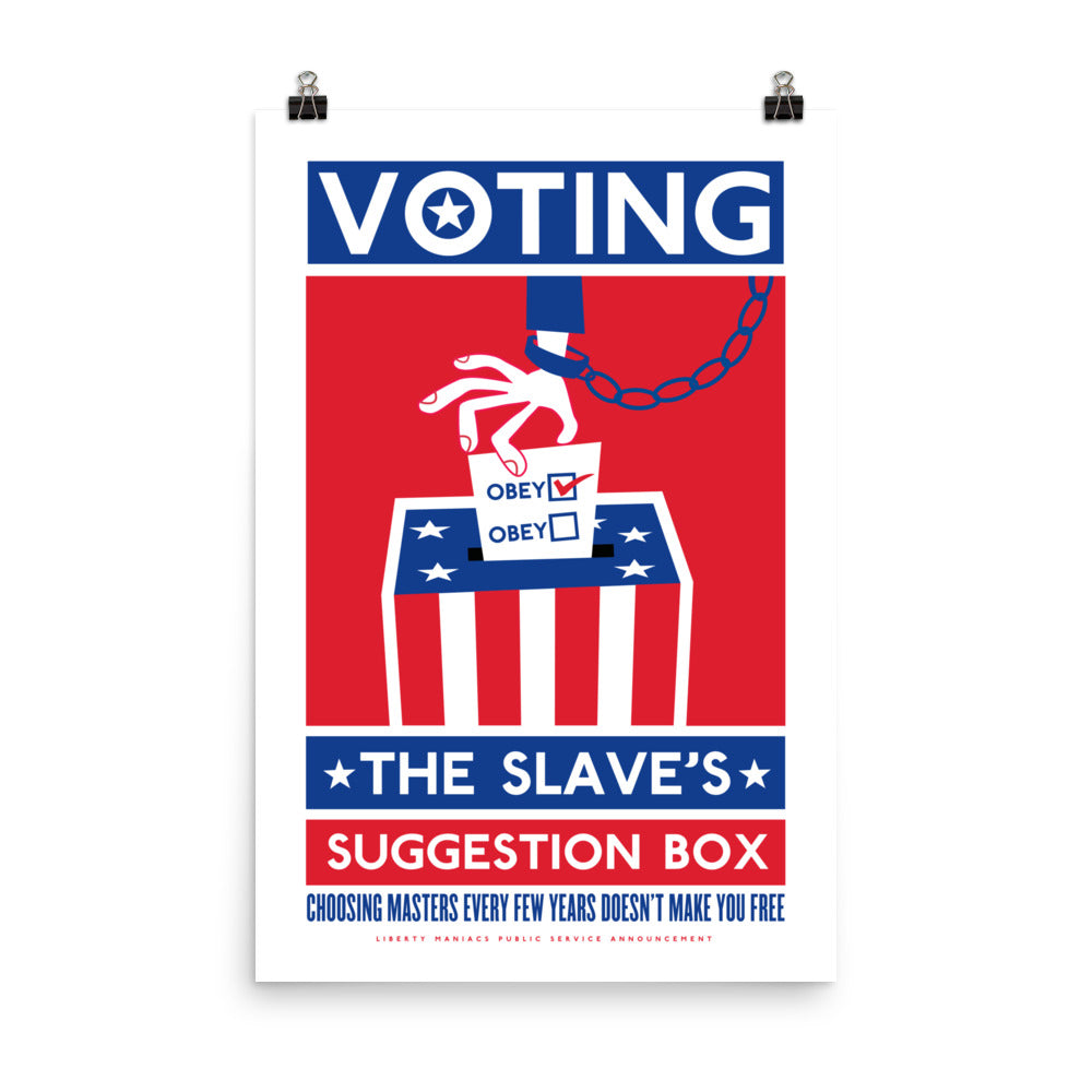 Voting The Slave's Suggestion Box Poster