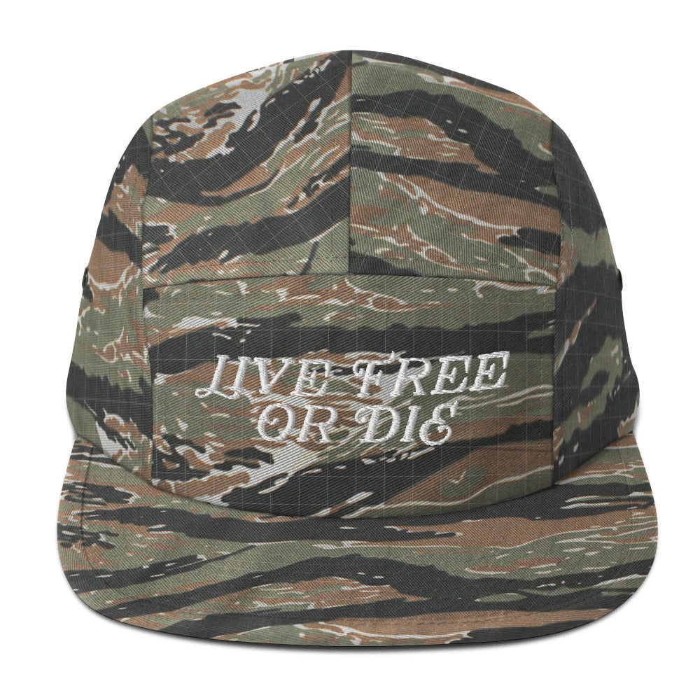 Live Free Or Die Vintage Five Panel Cap