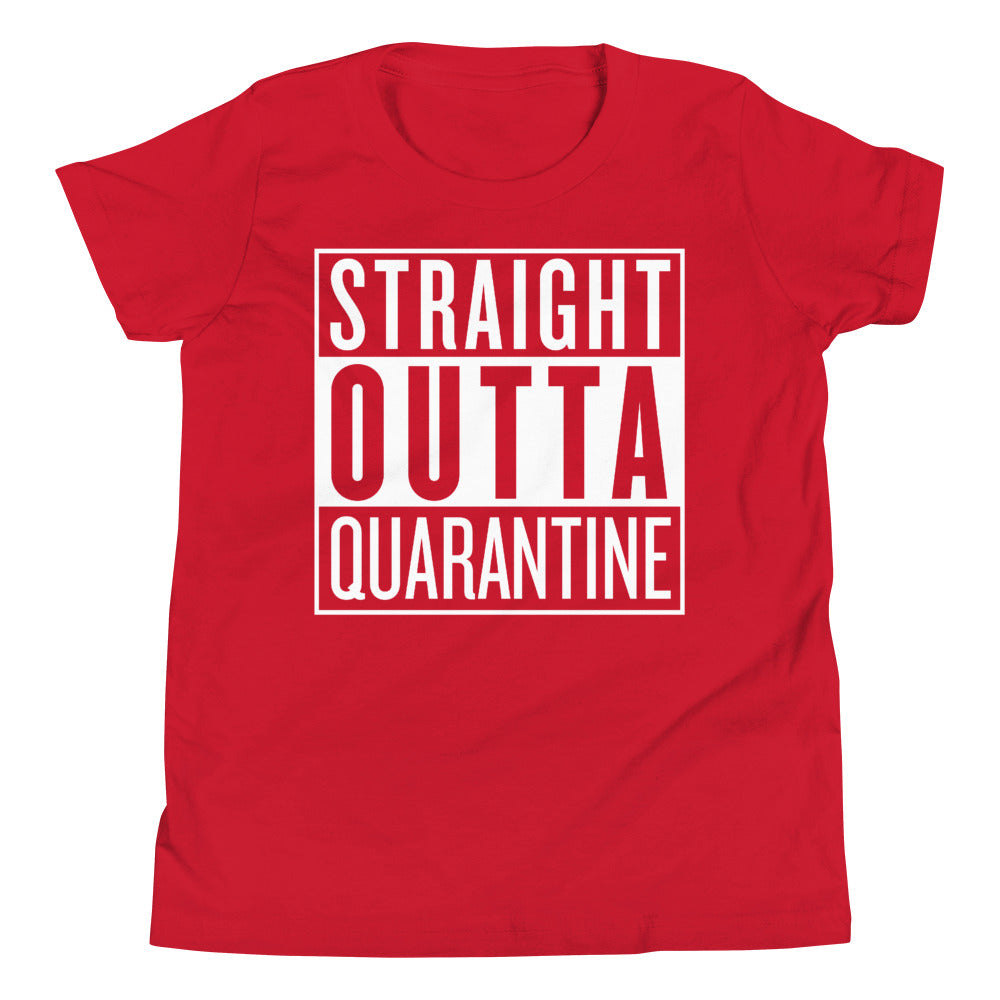 Straight Outta Quarantine Youth Short Sleeve T-Shirt