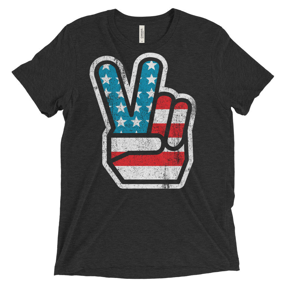 Peace America Triblend Graphic T-Shirt
