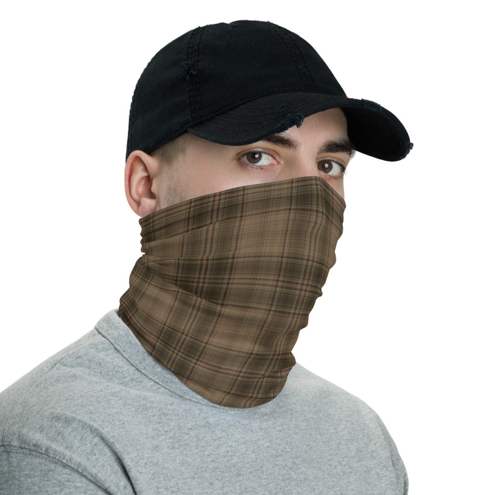 Drab Plaid Neck Gaiter