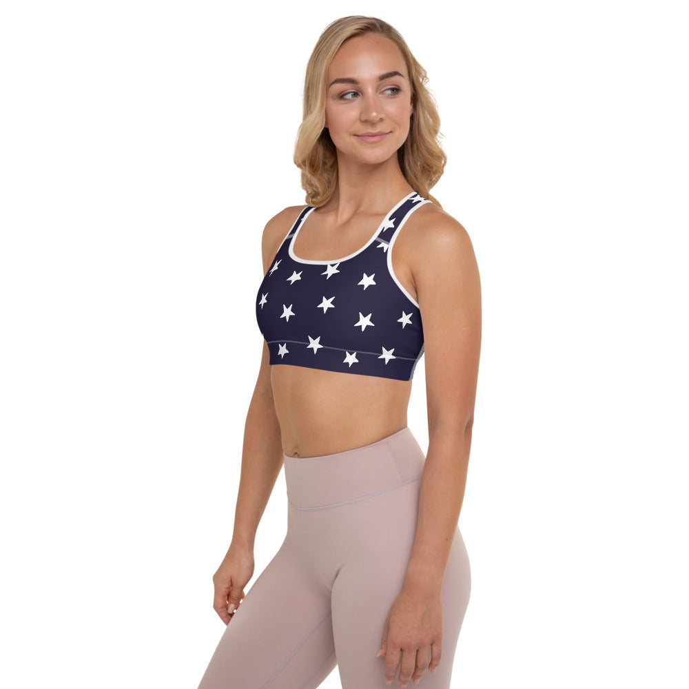 Liberty Stars Padded Sports Bra