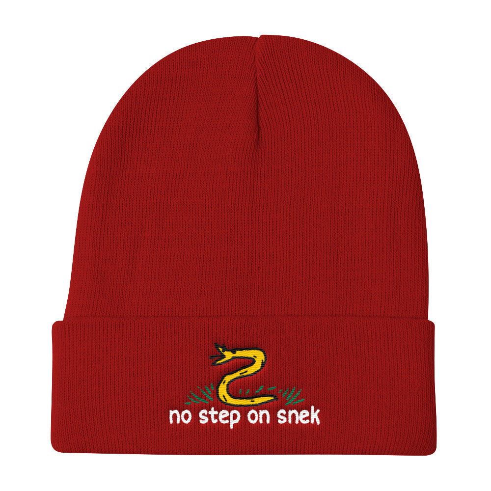 No Step on Snek Knit Beanie
