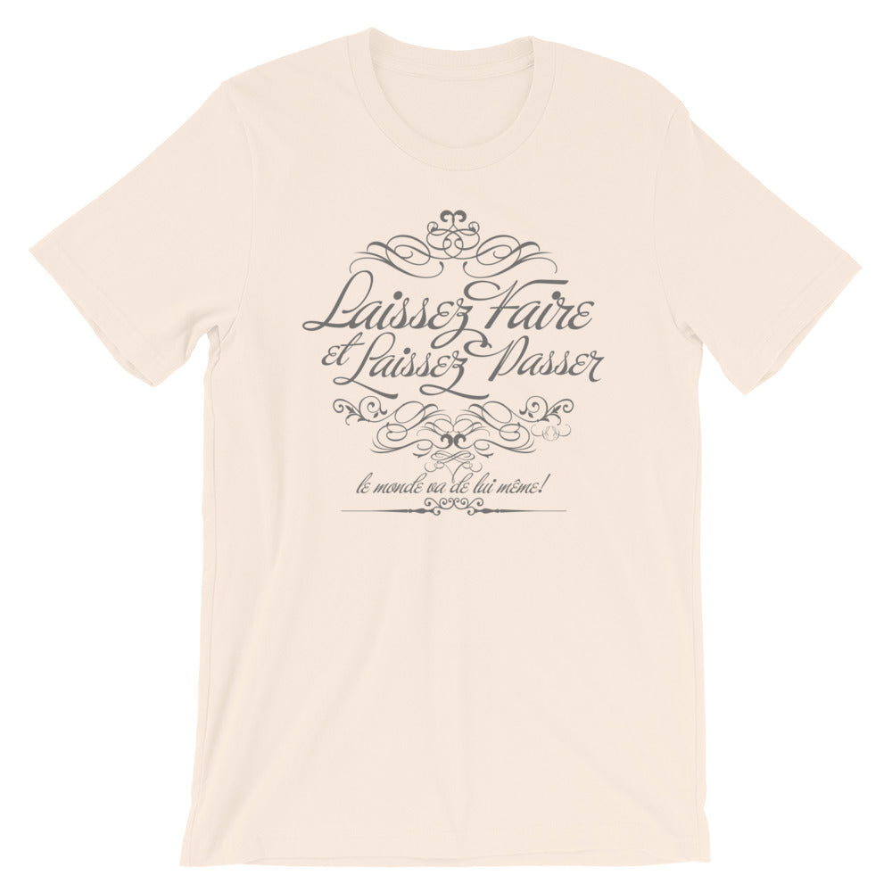 Laissez Faire Vintage Graphic Tee Short-Sleeve Unisex T-Shirt