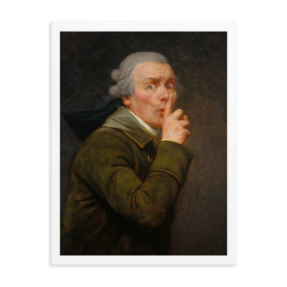 Joseph Ducreux Le Discret Framed Art Print