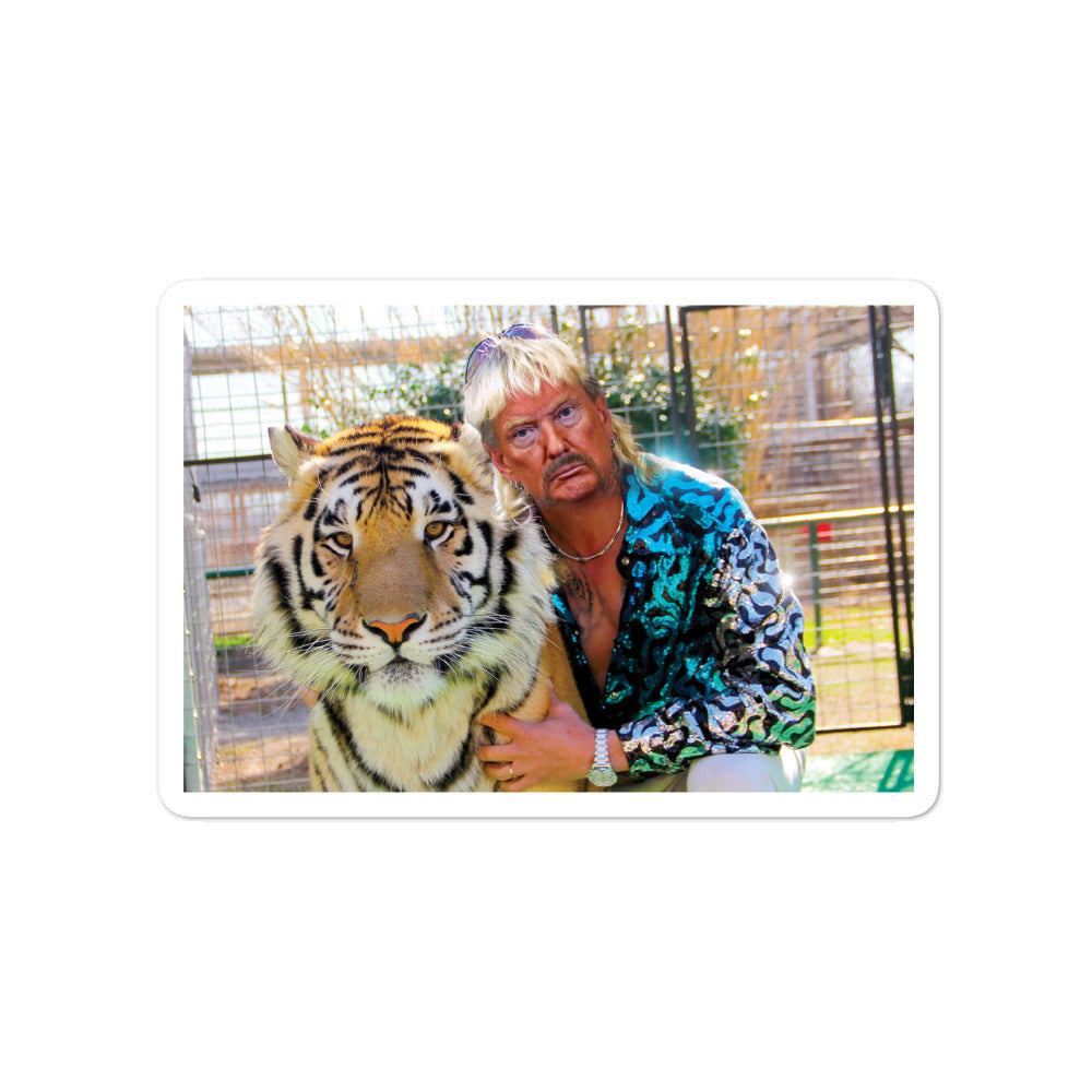 Donny Exotic Trump Tiger Sticker