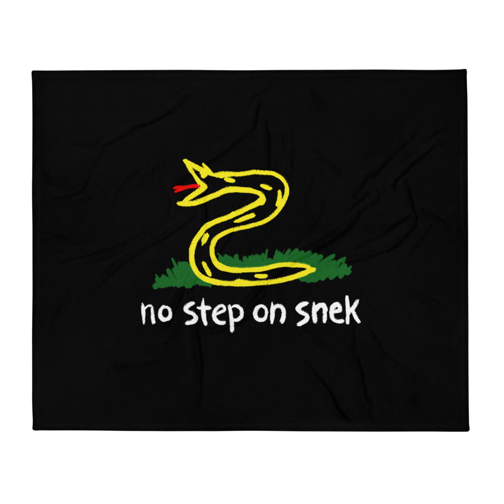 No Step On Snek Throw Blanket