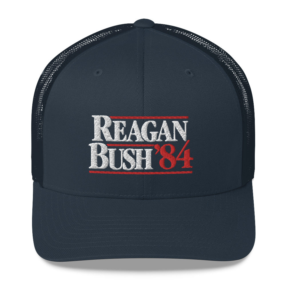Reagan Bush 1984 Presidential Campaign Retro Trucker Cap
