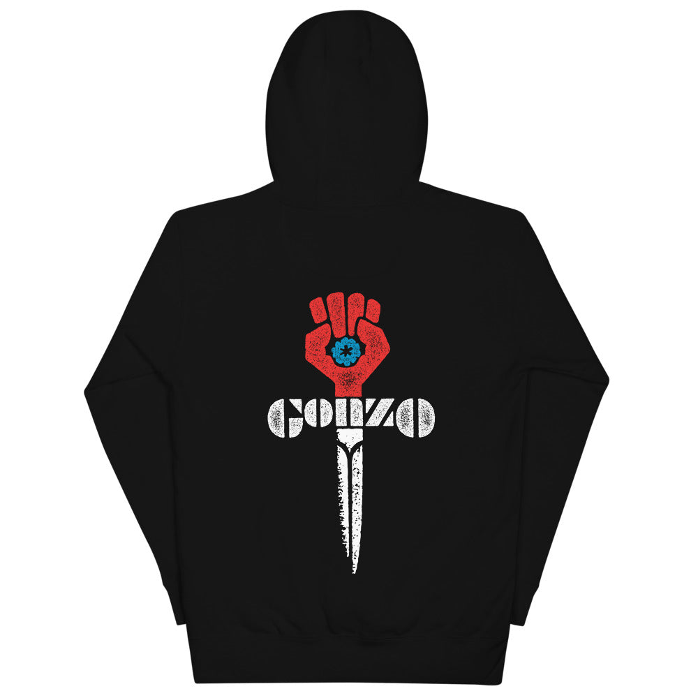 Gonzo Fist Black Unisex Hoodie Sweatshirt