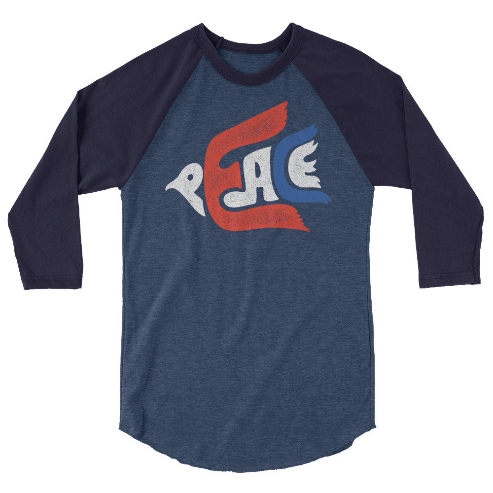 Peace Dove 3/4 Sleeve Raglan