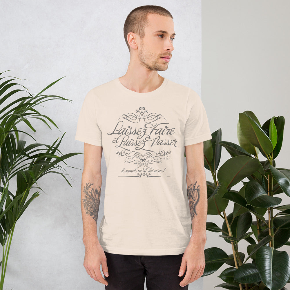Laissez Faire Vintage Graphic Tee Short-Sleeve Unisex T-Shirt