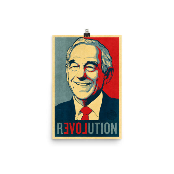 Ron Paul Revolution Print 24x36 Framed (Not included)
