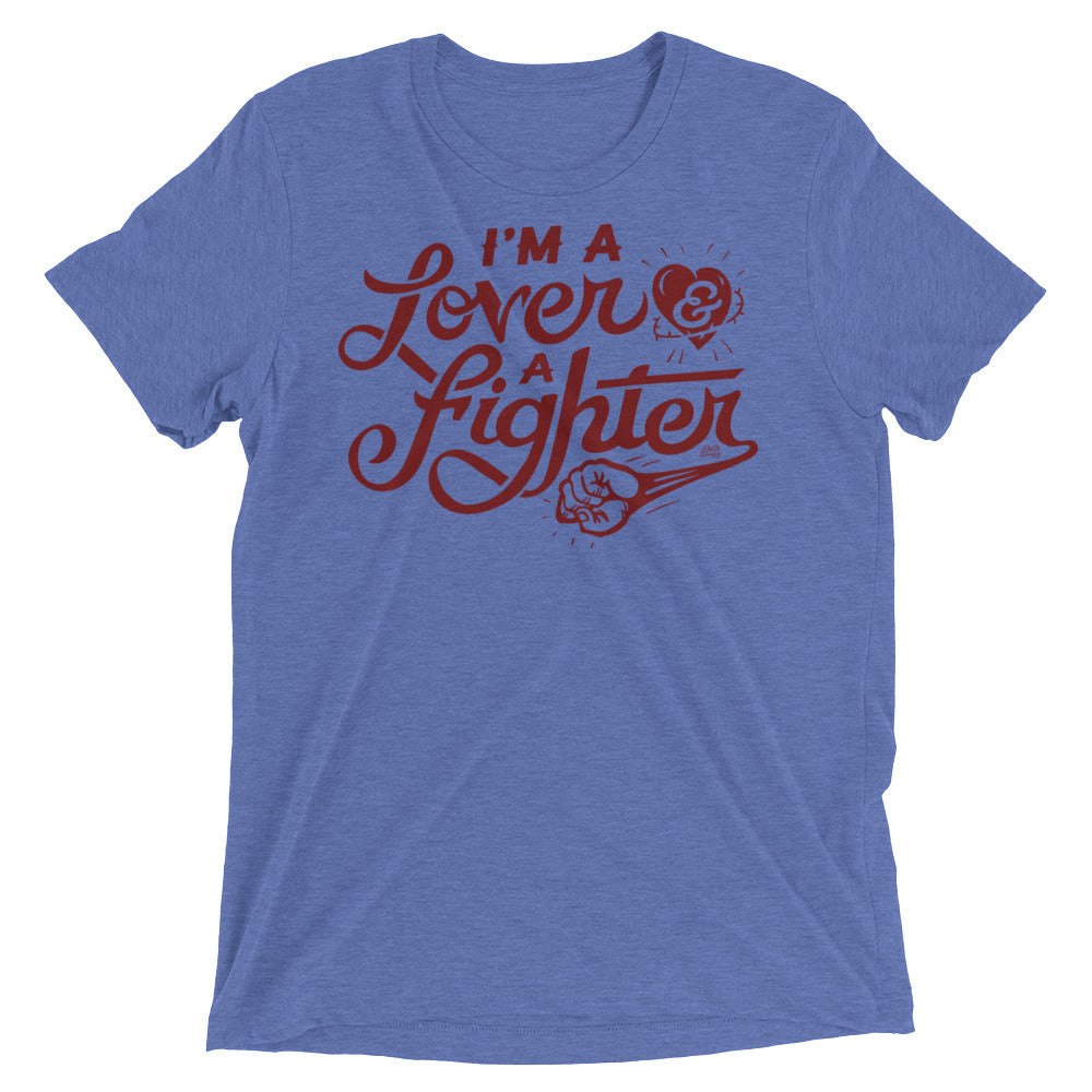 I'm A Lover And A Fighter Tri-Blend Graphic T-Shirt