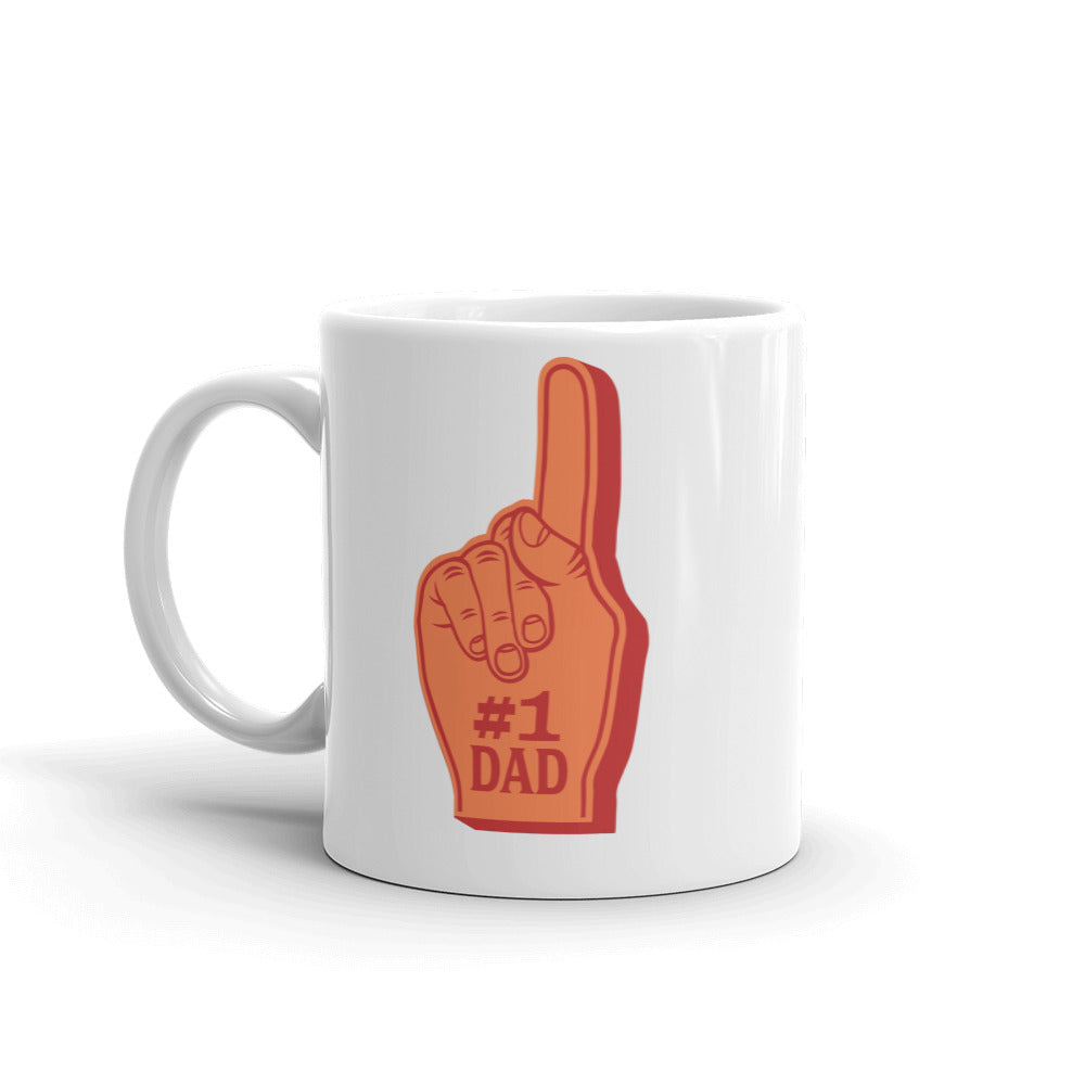 Number 1 Dad Foam Finger Coffee Mug