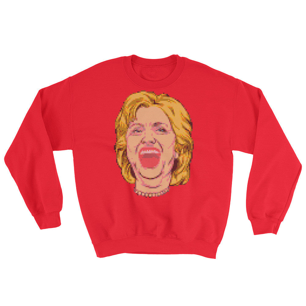 Hillary Faux Ugly Christmas Sweater Sweatshirt