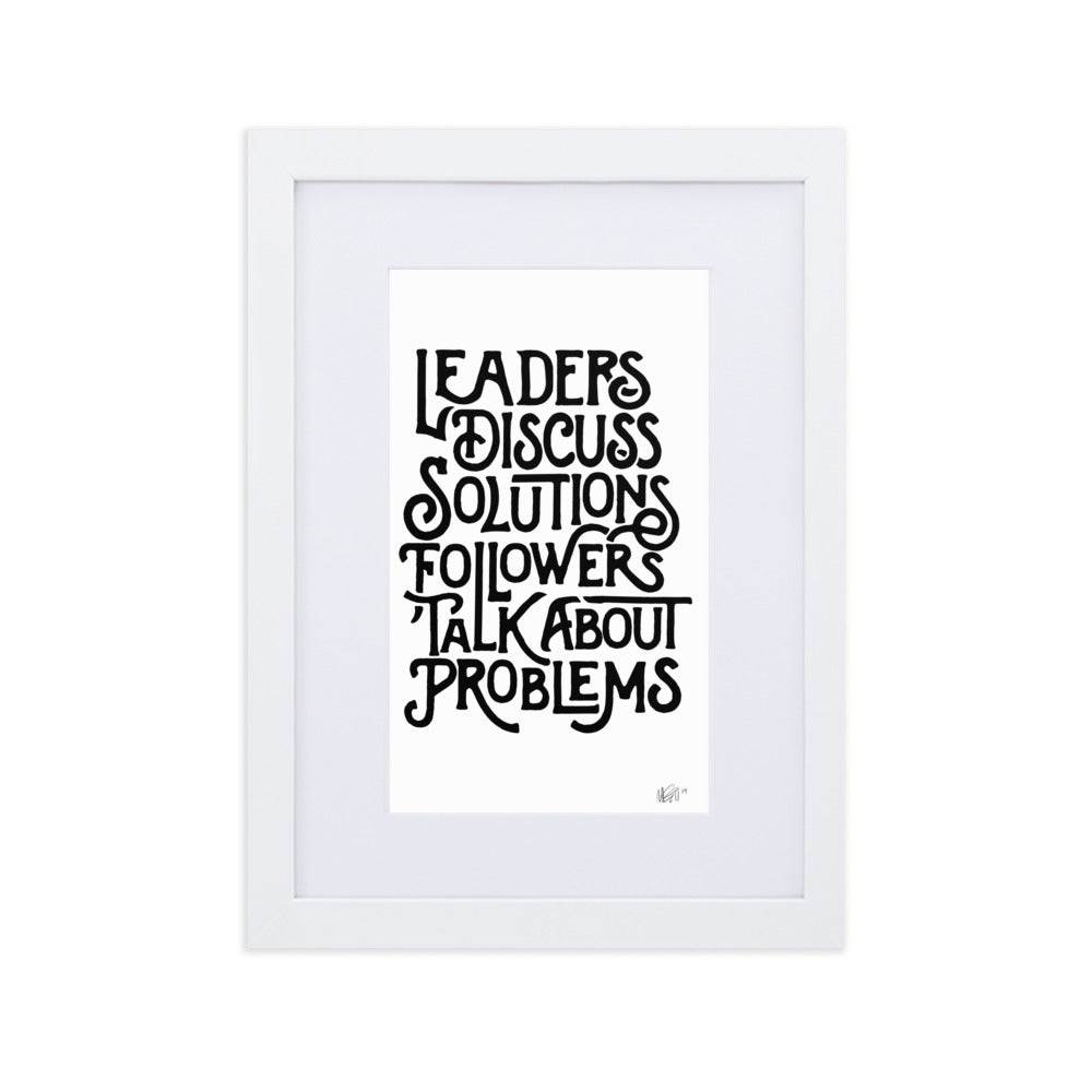 Leaders Framed Print