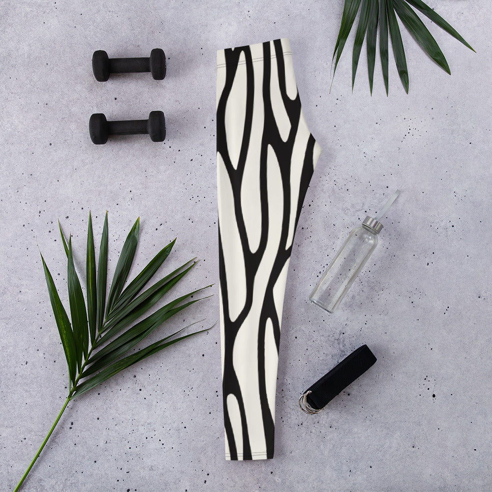 Mernbrook Cream and Black Leggings