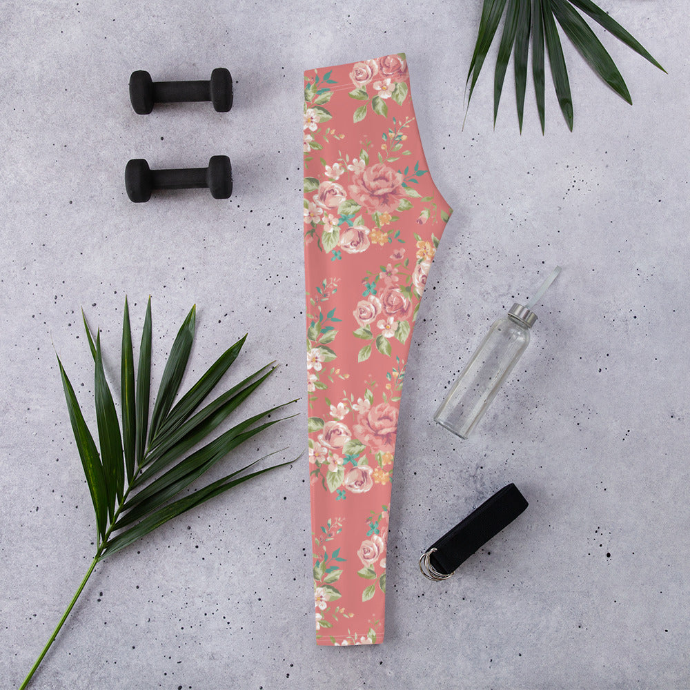 Floral Pink Leggings