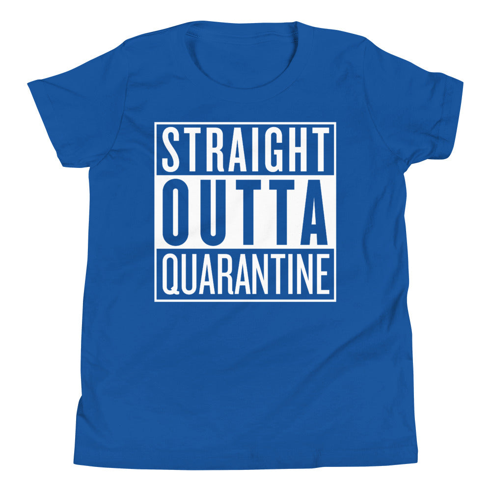 Straight Outta Quarantine Youth Short Sleeve T-Shirt