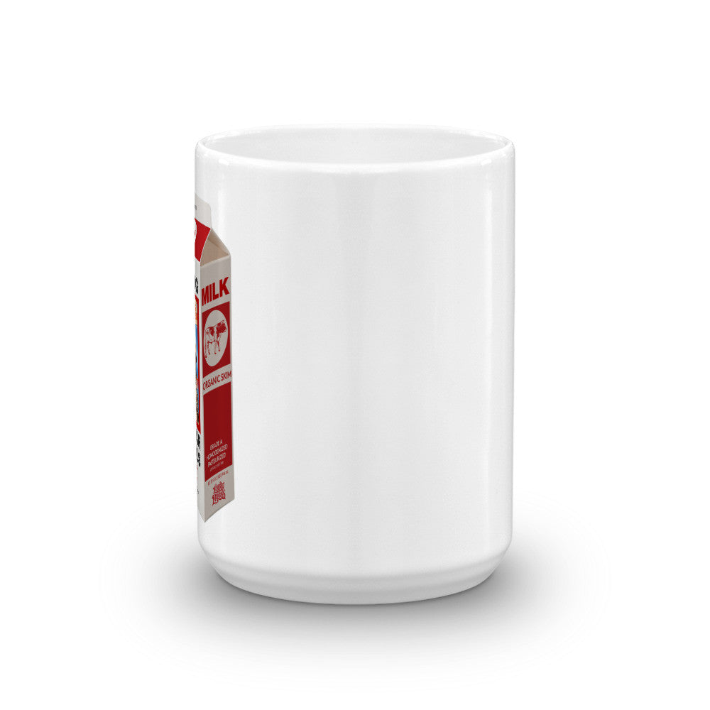 Missing Liberal Anti-War Movement on a Milk Carton Mug