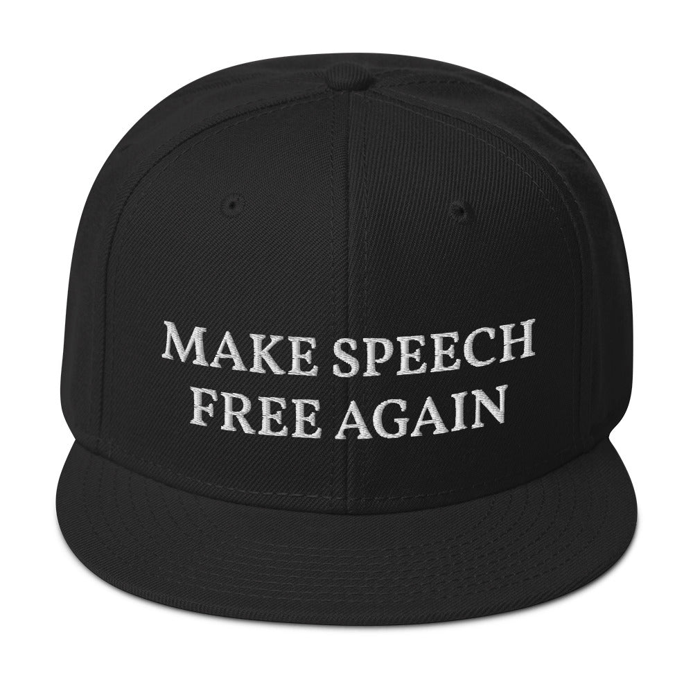 Make Speech Free Again Snapback Hat