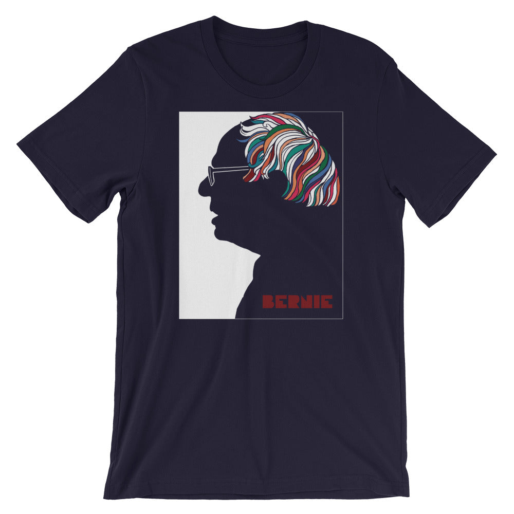 Bernie Sanders Psychedelic Hair Milton Glaser Parody Graphic Tee
