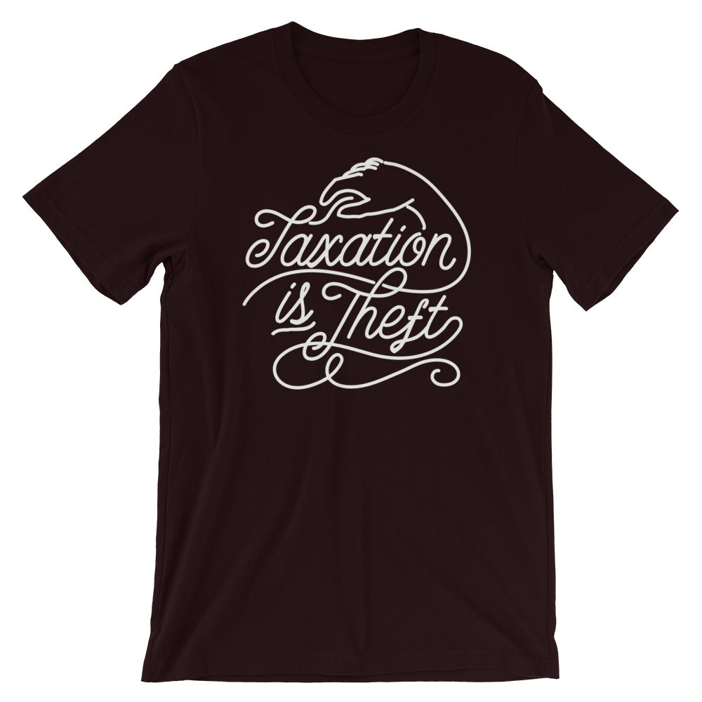 Taxation Is Theft Script T-Shirt