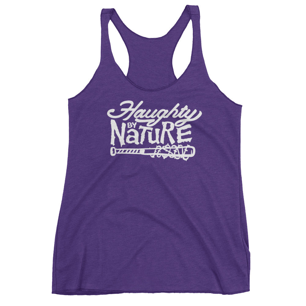 Haughty By Nature Women's Tri-Blend Racerback Tank Top