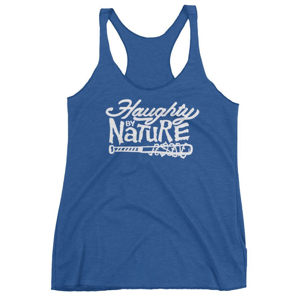 Haughty By Nature Women's Tri-Blend Racerback Tank Top