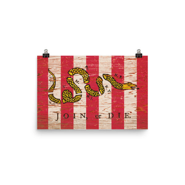 Join or Die Sons of Liberty Poster