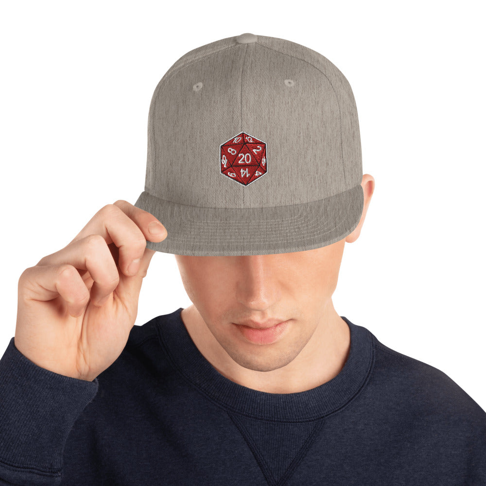 20 Sided Die Snapback Hat