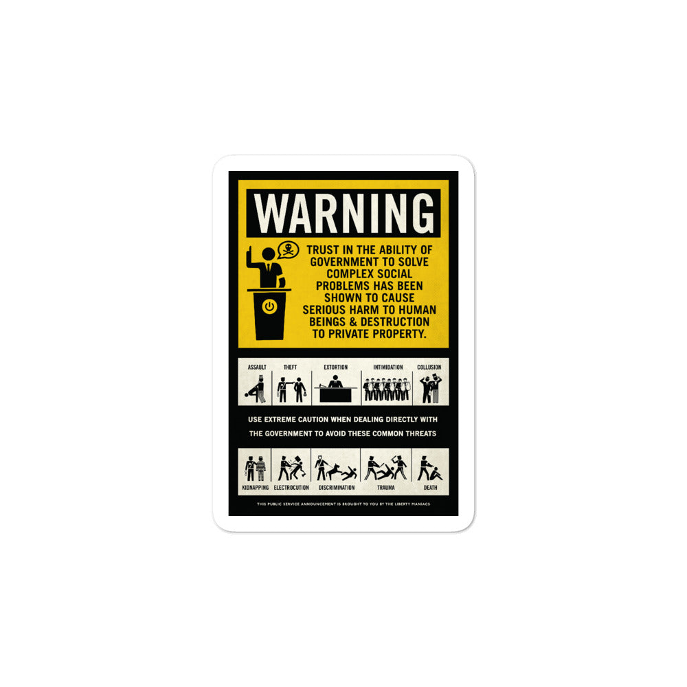 Government Warning Sticker
