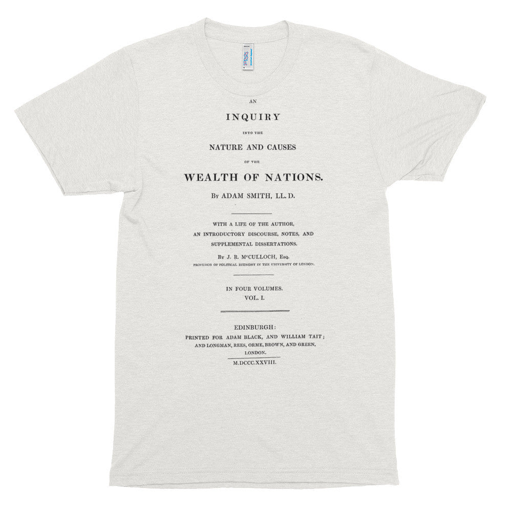 Adam Smith Wealth of Nations Tri-Blend T-Shirt