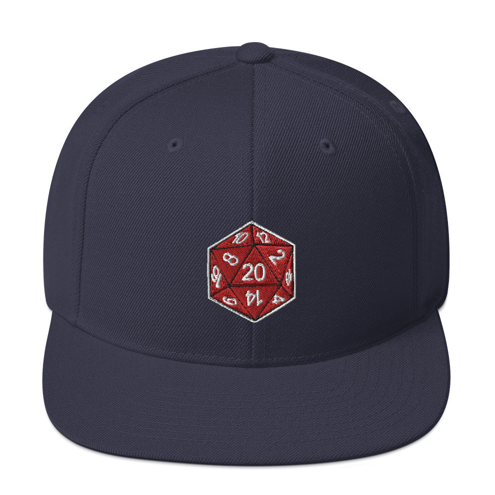 20 Sided Die Snapback Hat