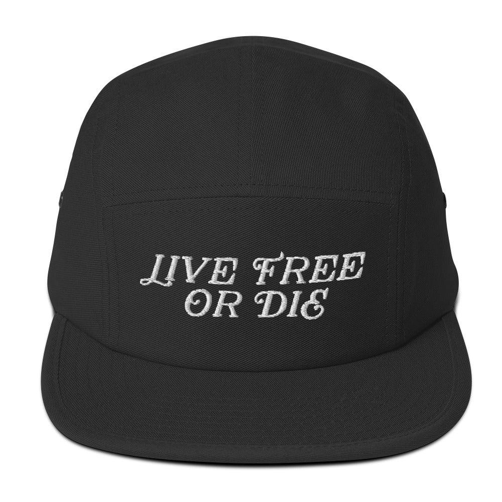 Live Free Or Die Vintage Five Panel Cap