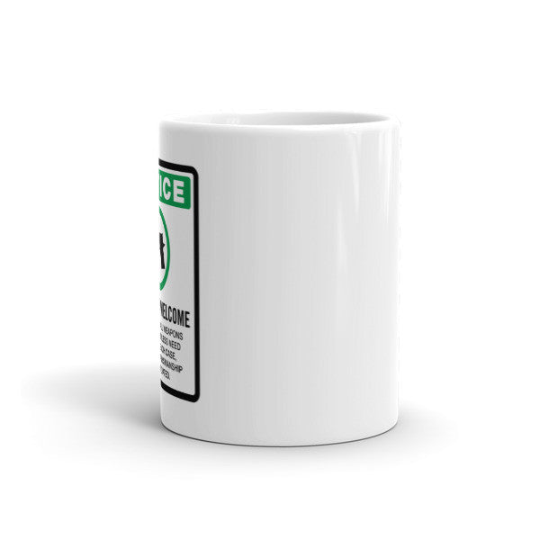 Firearms Welcome Sign Coffee Mug